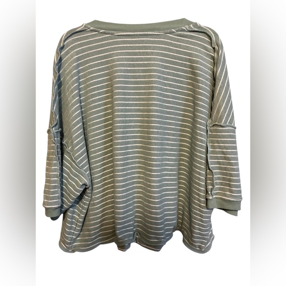 FREE PEOPLE MATILDA STRIPED TERRY CARDIGAN - Picture 10 of 16